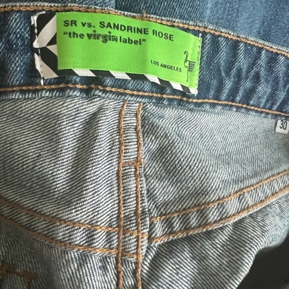 Sandrine Rose "The Virgin Label" Distressed‎ Jeans size 30 - Picture 6 of 8